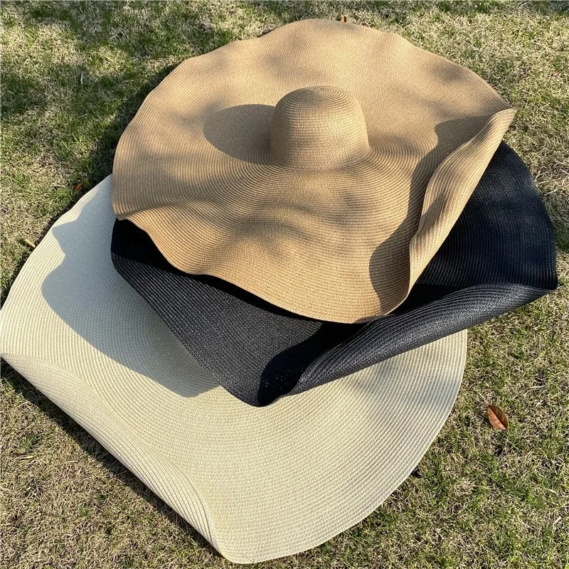 Oem Odm Various Colors Beach Wide Brim Floppy Paper Straw Hat Supplier