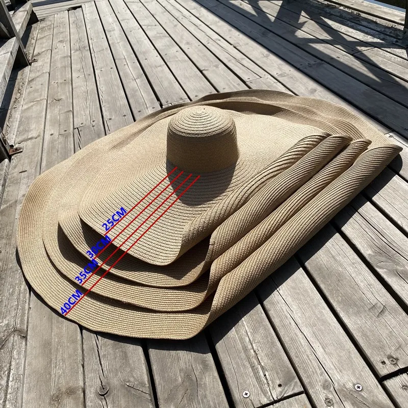 Oem Odm Various Colors Beach Wide Brim Floppy Paper Straw Hat Supplier