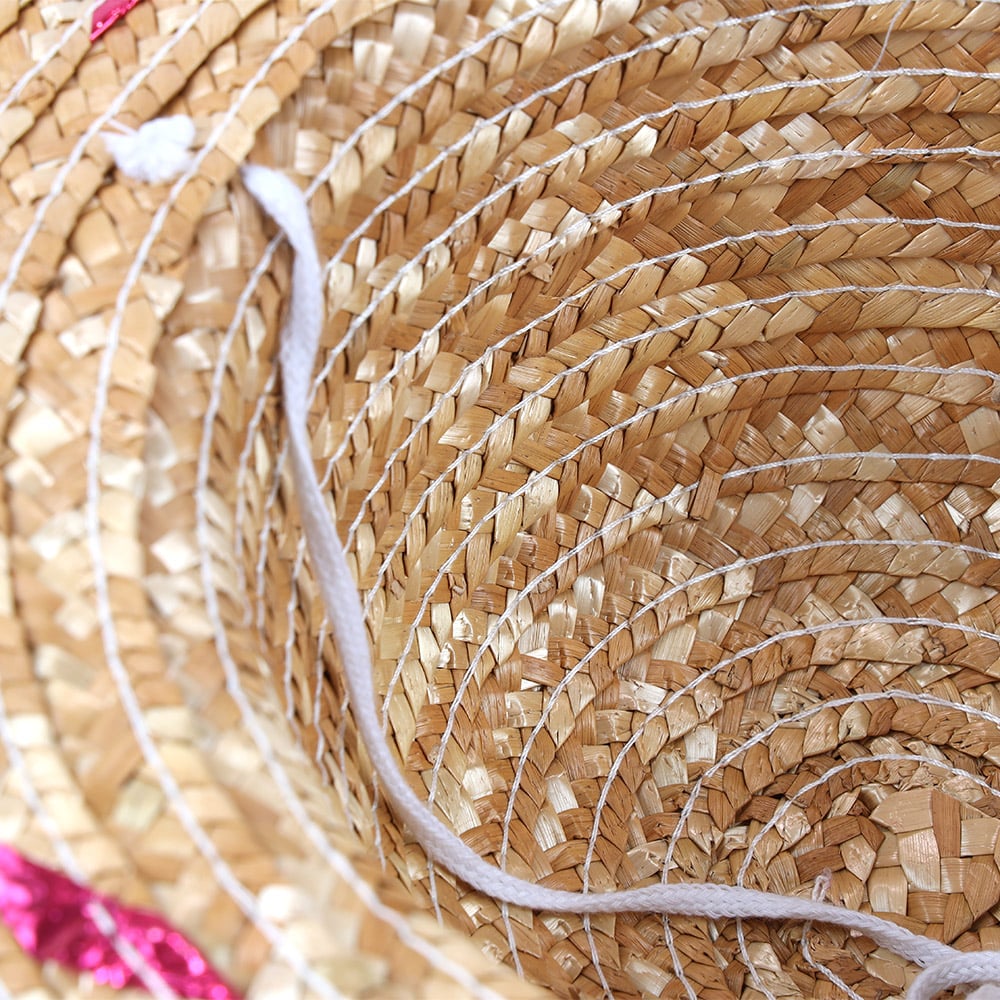 Mexico Sombrero Wheat Straw Hat Large Party Summer Stripes Colorful Wide Brim For Halloween