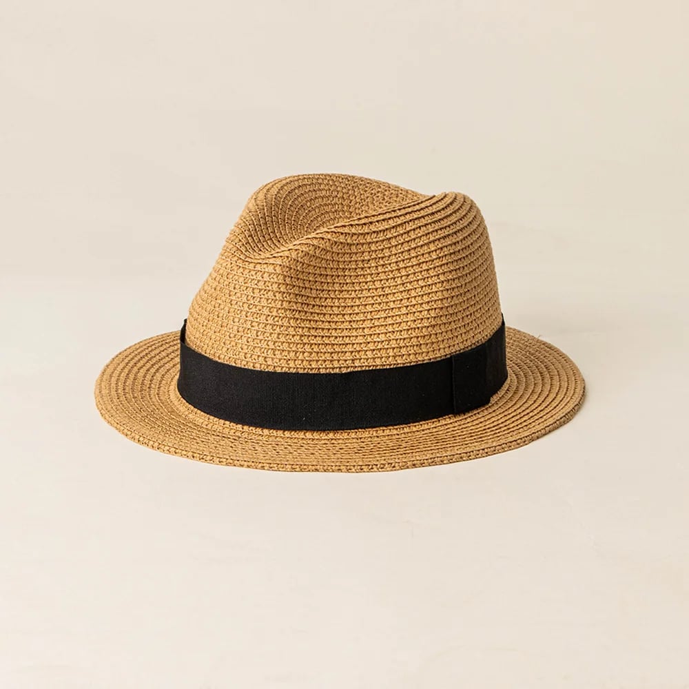 High Quality Fedora Panama Straw Hat Short Brim Youth Handmade Fashion Summer Paper For Men Women