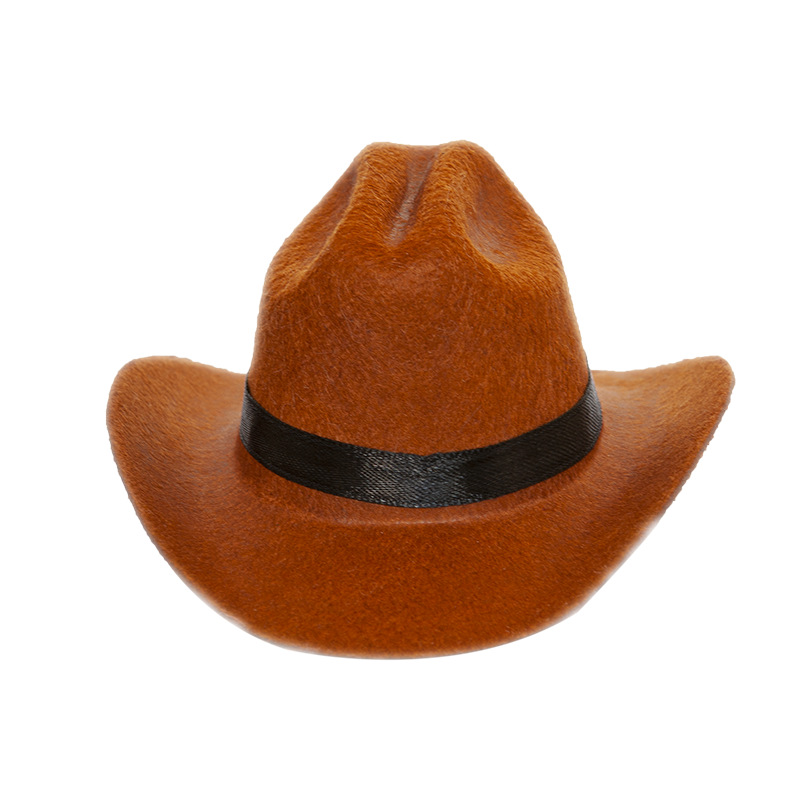 Oem Pet Cowboy Felt Hat Costume Cosplay Costumes For Dogs Cat Pet Party Decoration