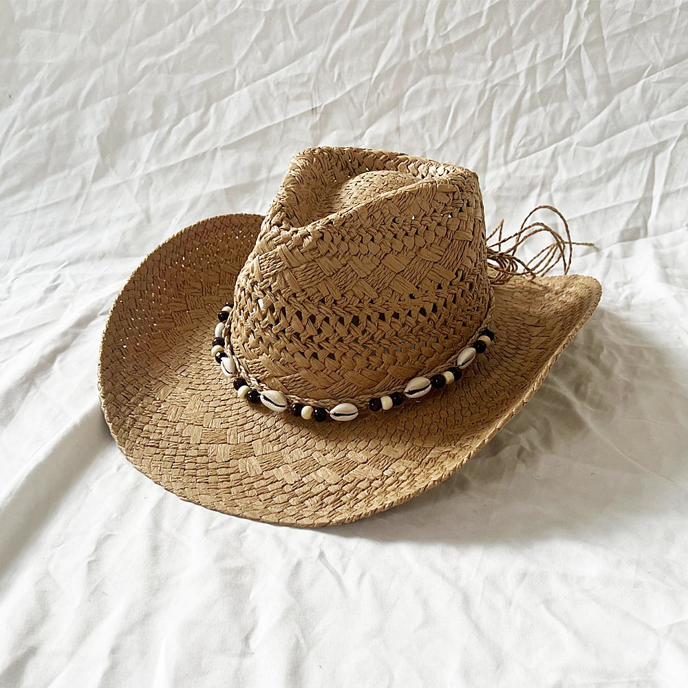 Free Sample Lala Western Style Jazz Paper Straw Cowboy Hat Supplier