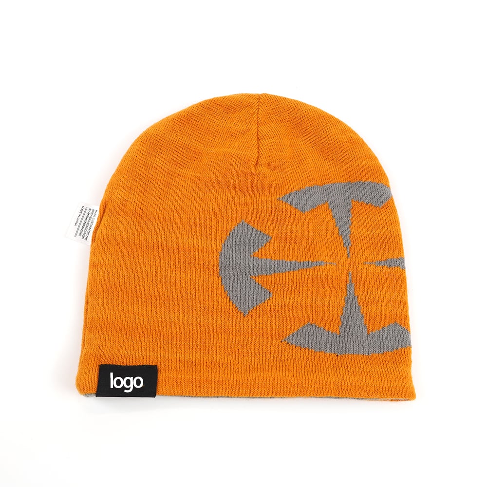 Customzied Cold Beanie Cap Embroidery Logo Printed Acrylic Fisherman Knitted Winter