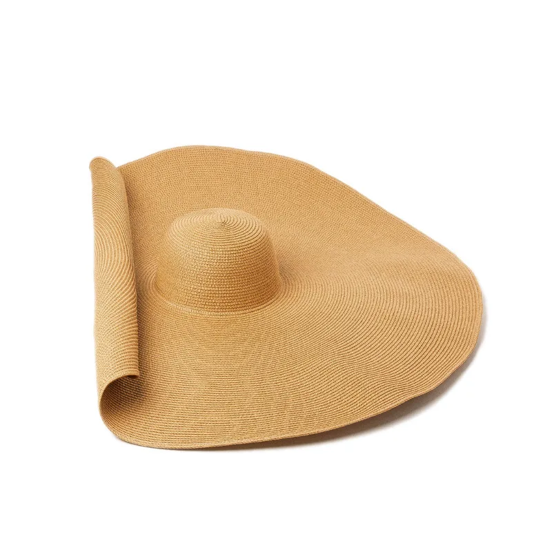 Oem Odm Various Colors Beach Wide Brim Floppy Paper Straw Hat Supplier