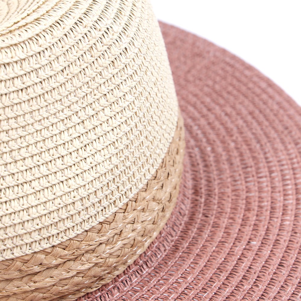 Splicing Lafite Grass Paper Braid Panama Fedora Straw Hat