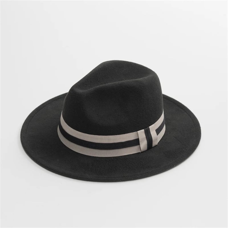 Wholesale Felt Fedora Hat Plain Vintage Women Men Customization Wool