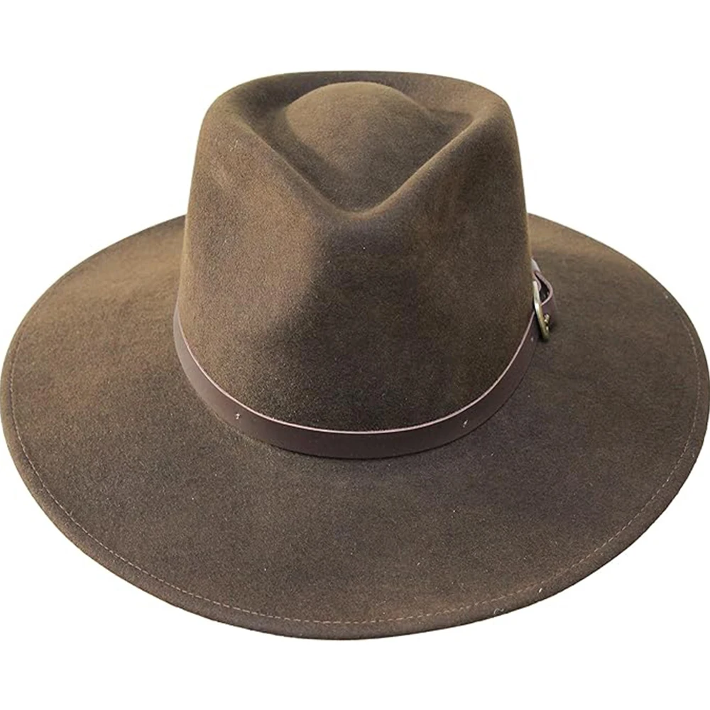 Customzied Logo Fedora Felt Hat 100 Wool Panama 1920S Gatsby Gangster For Men And Women