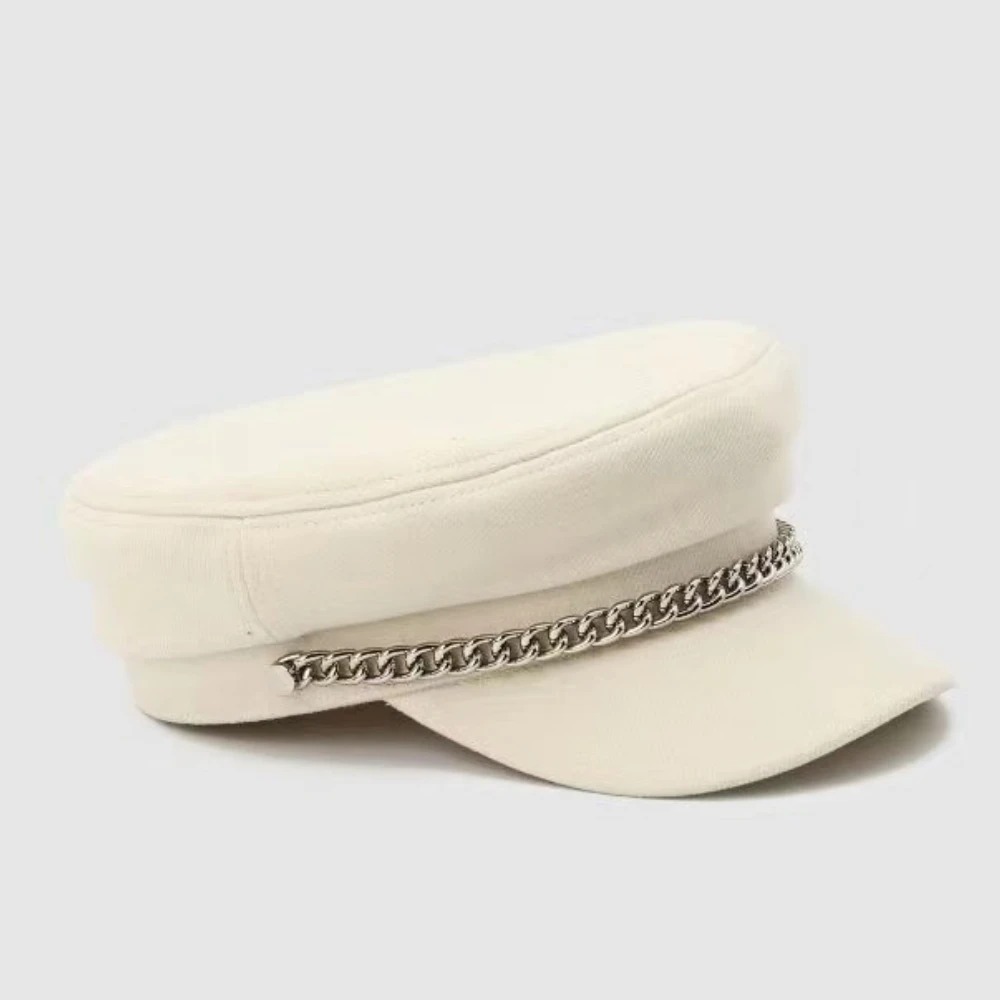 Wholesale Bulk Beret Cap Plain Lady Officer Fashion Military Officer Baker Boy Girl