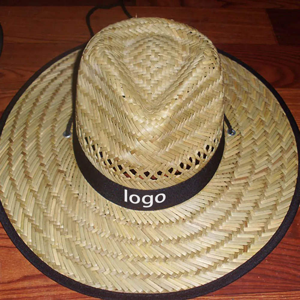 Straw Hat Hollow Out Style Sun Protection Natural Grass Mat Grass Sombrero Outdoor Beach Lifeguard