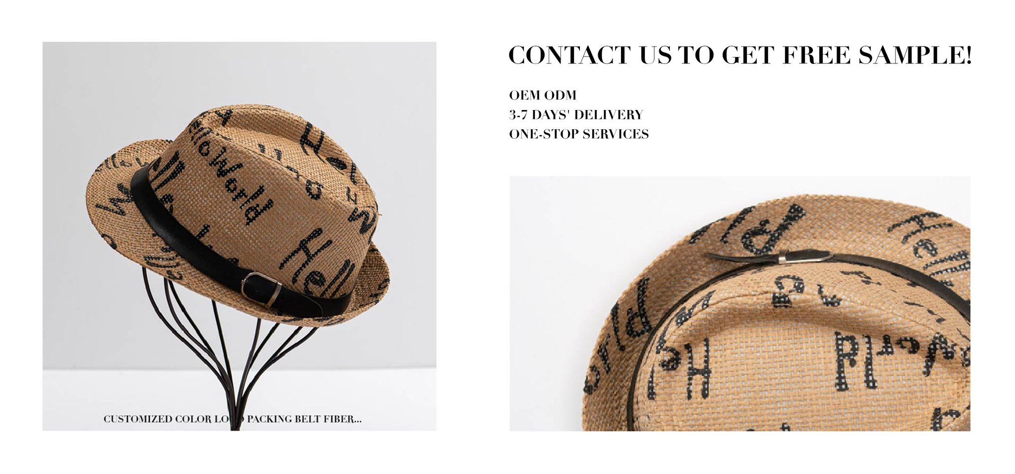 Oem Fashion Cheap Short Brim Brown Men Summer Sun Paper-Cloth Integrated Trilby Fedora Top Straw Hat Vendor