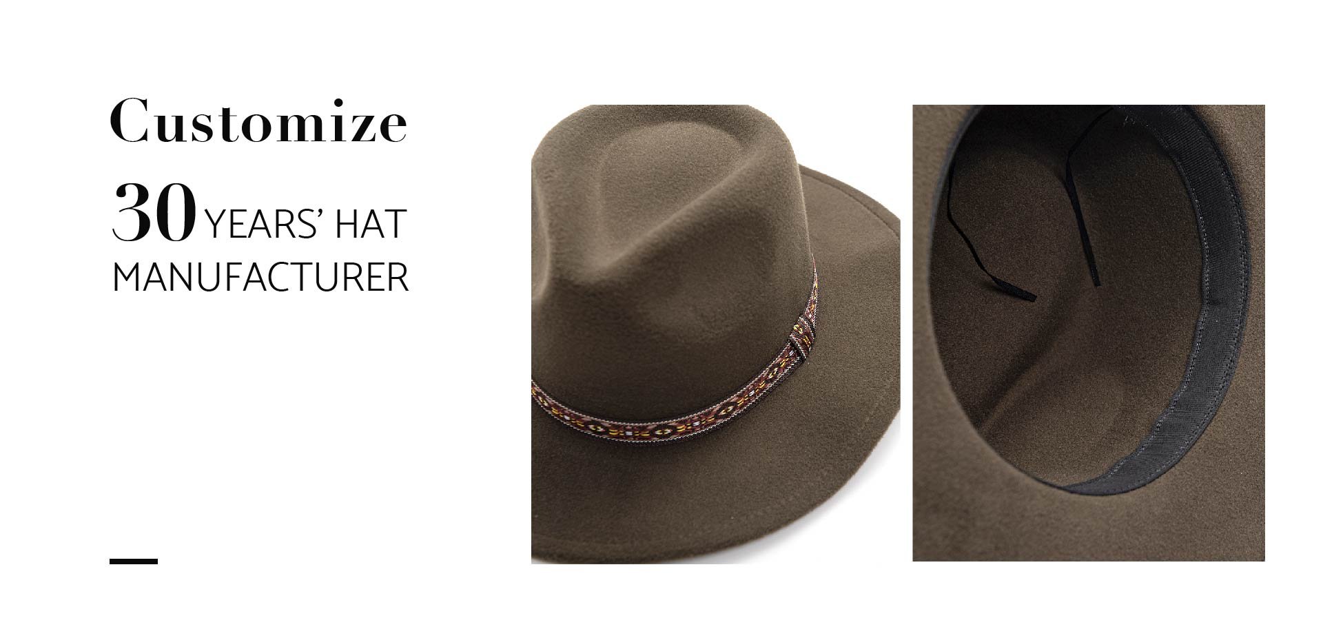 Panama Fedora Felt Hat Company Supplier Manufacturer