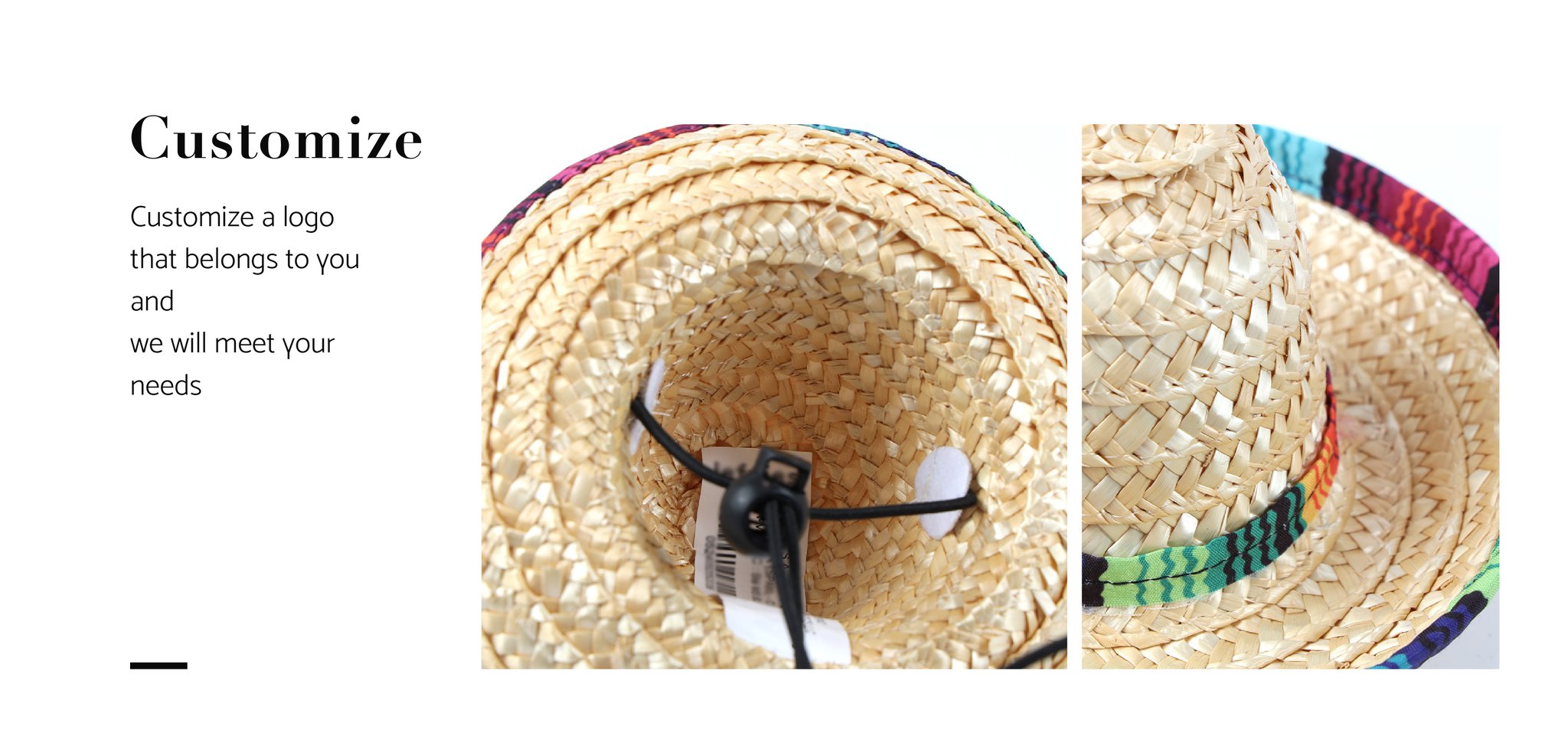 Wheat Colorful Sombrero Pet'S Dog'S Cat'S Mexico Straw Hat Supplier For Small Pets/Puppy/Cat