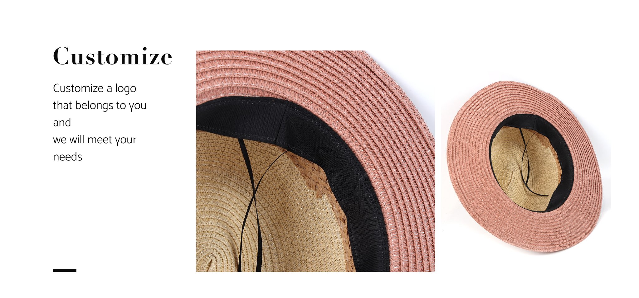 Splicing Lafite Grass Paper Braid Panama Fedora Straw Hat