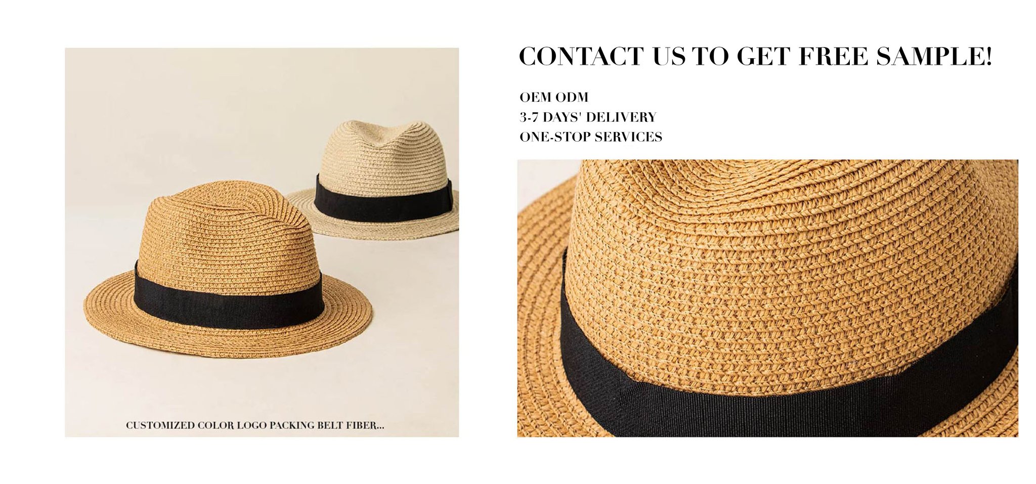 High Quality Fedora Panama Straw Hat Short Brim Youth Handmade Fashion Summer Paper For Men Women